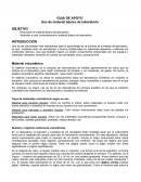 Guia de apoyo.Uso de material básico de laboratorio