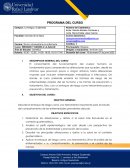 Programa del curso. Riesgos y daños a la salud