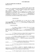 Formato de demanda de accion de peticion de herencia