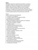 Notas sobre investigacion