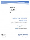 Aplicacion metodo inductivo Materia hermeneutica