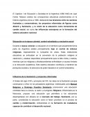 Educacion y sociedad en la Argentina