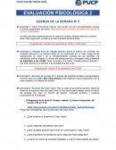Evaluación psicológica, Agenda de la semana Nº 3