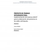 Implementación del sistema HACCP para la elaboración del pimiento en los valles Calchaquíes