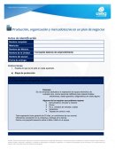 Producción, organización y mercadotecnia en un plan de negocios