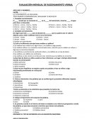 Evaluación mensual de razonamiento verbal