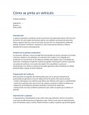 Como se pinta un vehículo