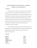 Diseñar e implementar un organigrama y un perfil de personal en el establecimiento