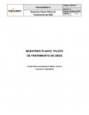 Prueba piloto de abatimiento DBO5 y Cloruro