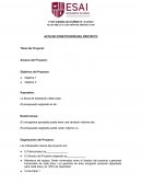 Acta de constitución del proyecto