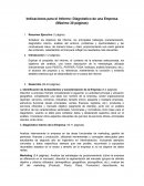 Indicaciones para el Informe: Diagnóstico de una empresa