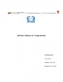 Informe: balance de comprobación