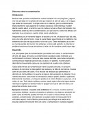 Discurso sobre la contaminación