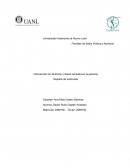 Intervención en nutrición y salud centrada en la persona Reporte de entrevista