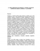 La libre competencia en Venezuela y España: un análisis comparativo desde el derecho y la economía