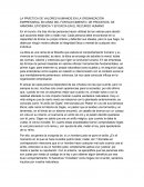 La práctica de valores humanos en la organización empresarial en areas del fortalecimiento, de procesos, de armonía, eficiencia y eficacia en el Recurso Humano