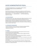 Demanda Juicio administrativo fiscal