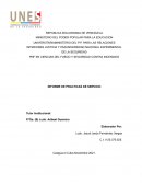 PNF en ciencias del fuego y seguridad contra incendios. Informe de practicas de servicio