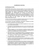 Guion de audiencia responsabilidad civil