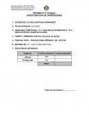 Prueba. Investigación de operaciones