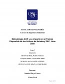 Metodología ACR y su impacto en el tiempo disponible de los Activos de Helatony SAC, Lima 2025