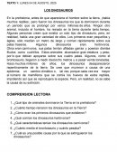 Textos 3° básico. Los dinosaurios. Aventuras del señor Conejo