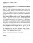 Carta formal de los apoderados del 6to año
