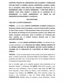Contrato privado de compraventa