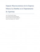 Impacto macroeconómico de la empresa minera Las Bambas en el departamento de Apurímac