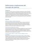 Definiciones e implicaciones del concepto de sistemas