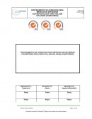 Procedimiento de operación para medicion de esfuerzos con metodologia Csiro Hollow Inclusion (Overcoring)