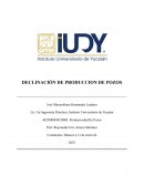 Declinacion de produccion de pozos