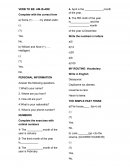 Inglés. Verb to be: am-is-are