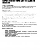 Exposición sobre los agujeros negros