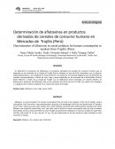 Determinación de aflatoxinas en productos derivados de cereales de consumo humano en Mercados de Trujillo (Perú)