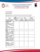 Escala estimativa. Proyecto: Juntos fomentamos la lectura