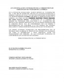 Acta de instalacion e integracion de la comision mixta de participacion de utilidades de la empresa