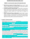 Resumen Psicología educacional