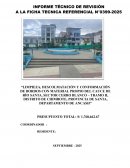 Informe tecnico de revision, Cerro blanco