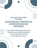 Lista de verificación del para evaluar el proceso de contratación de personal