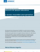 Glosario de apoyos educativos y ajustes razonables