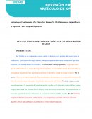 Modelo de informe de artículo de opinión