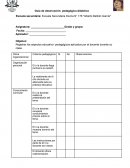 Guía de observación prácticas educativas