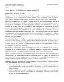 Ensayo aplicaciones Biotecnologia ambiental