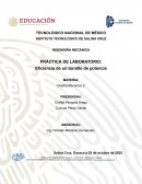 Práctica de laboratorio. Eficiencia de un tornillo de potencia