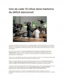 Transtornos de deficit atencional. La importancia de la detección temprana
