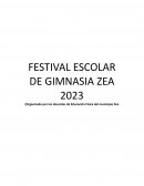 Festival escolar de gimnasia Zea 2023