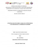 Estrategia educativa sobre el manejo del estrés dirigido a los habitantes de la comunidad de Carabobo