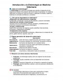 Introducción a la embriología en medicina veterinaria