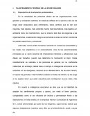 Planteamiento teórico de la investigación